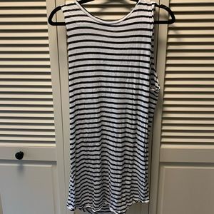 stripped t shirt dress